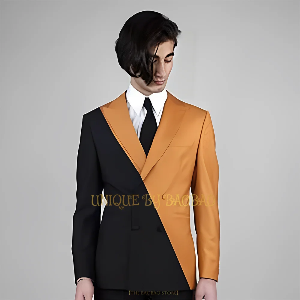 Mens Multi-Colors Suit 2-Piece Tuxedo for Prom Business Wedding Dance Banquet Birthday Easter Summer Party (Jacket + Pants)