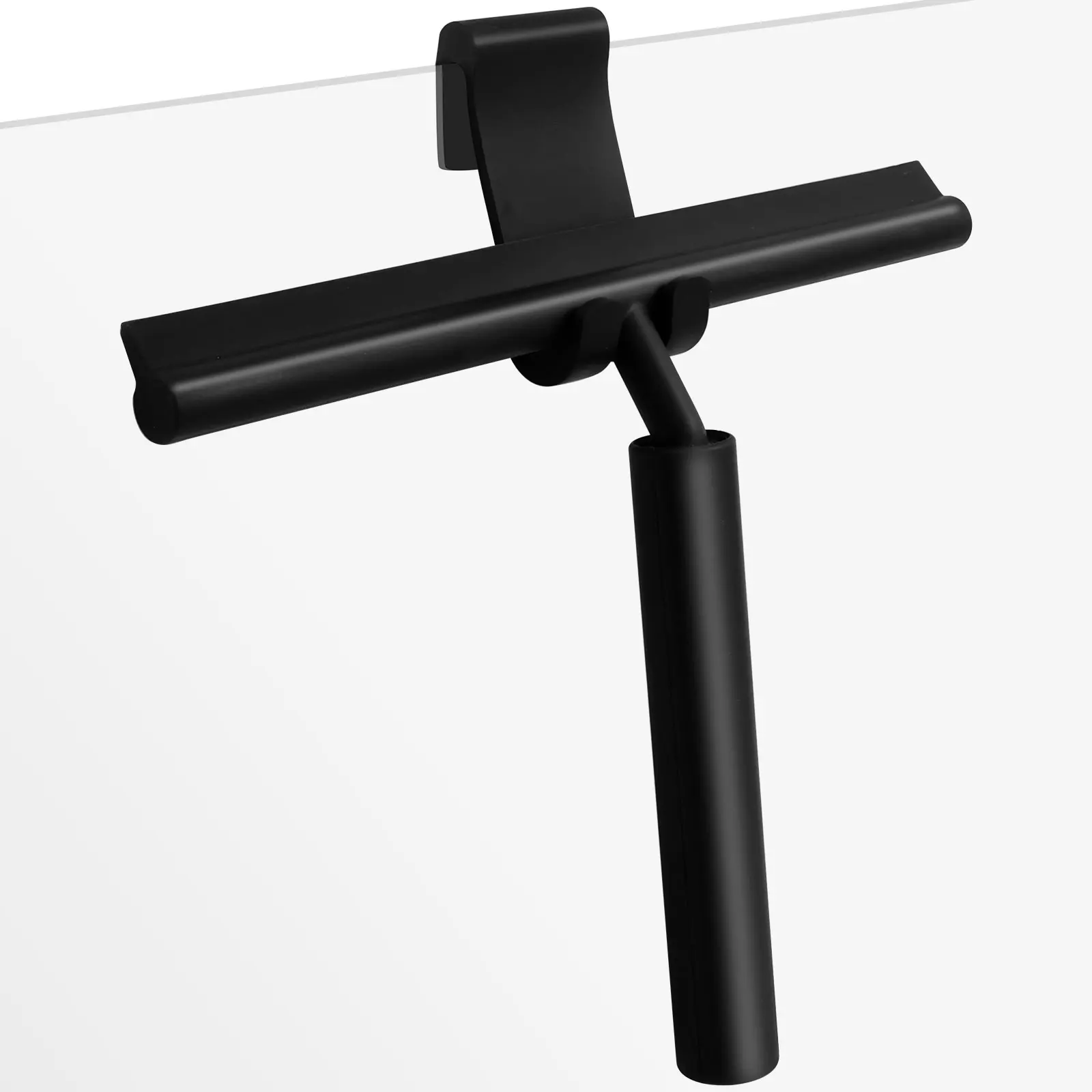 Raclette De Douche Télescopique à Poignée Longue 25,5-99 Cm - Raclette Silicone Noire Pour Fenêtre, Sol Et Paroi, Essuie-Douche Pratique