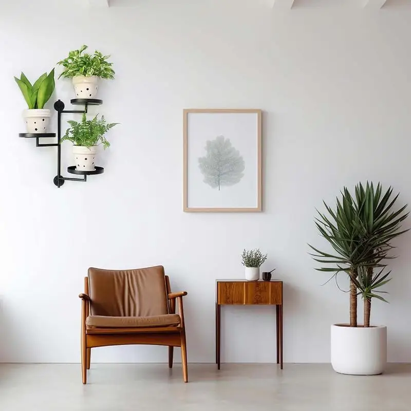 Rotating Window Plant Shelves 3-Tier Plant Shelves For Indoor Window Small Spaces Multiple Plants Display Shelf To Enhance Home