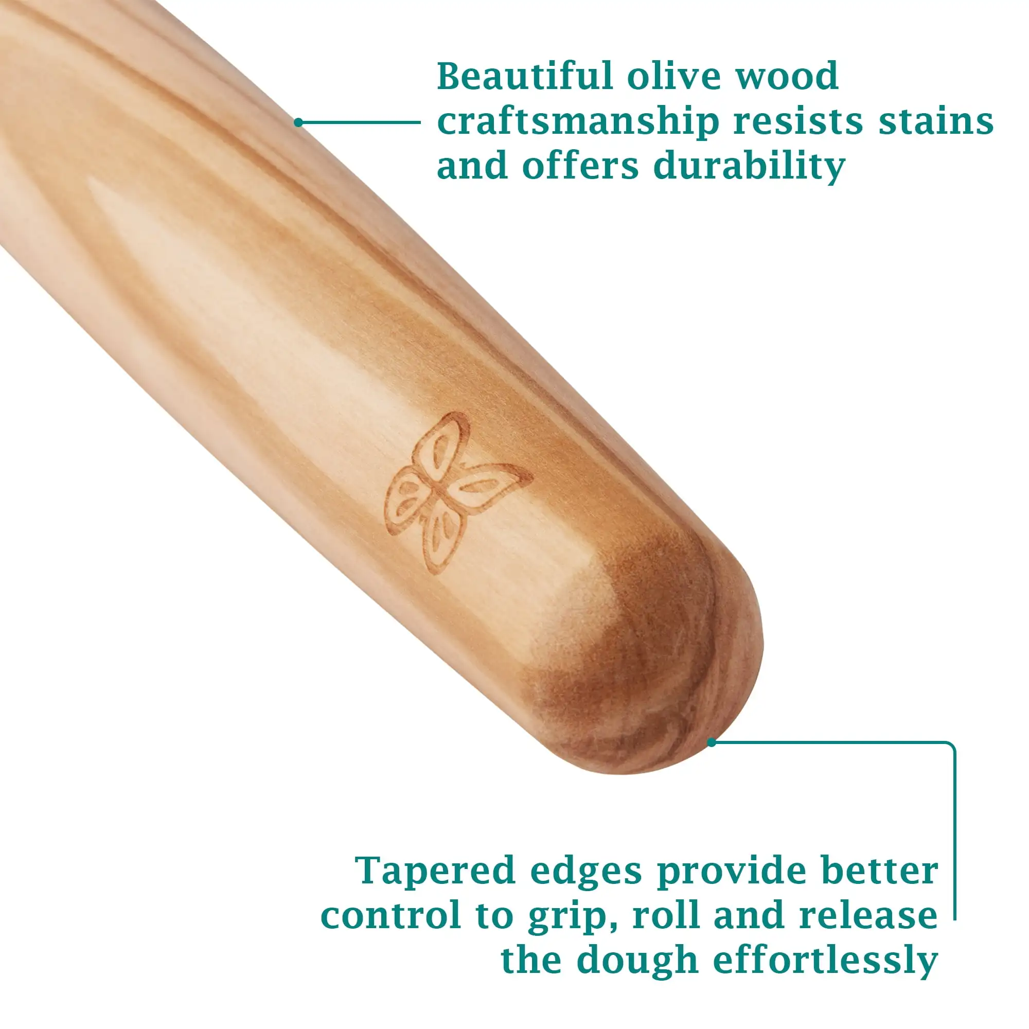 16 in Wood French Rolling Pin