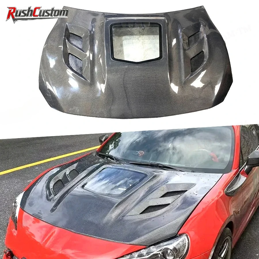 

Carbon fiber engine hood For Toyota GT86 Subaru BRZ carbon fiber engine cover Replace the installation The hood of an automobil