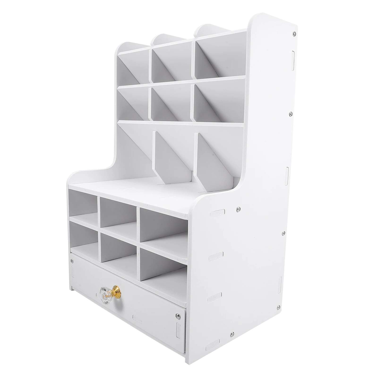 15 حجرة بولي كلوريد الفينيل الخشب البلاستيك سعة كبيرة منظم مكتب حامل قلم القرطاسية تخزين الرف لوازم الطلاب