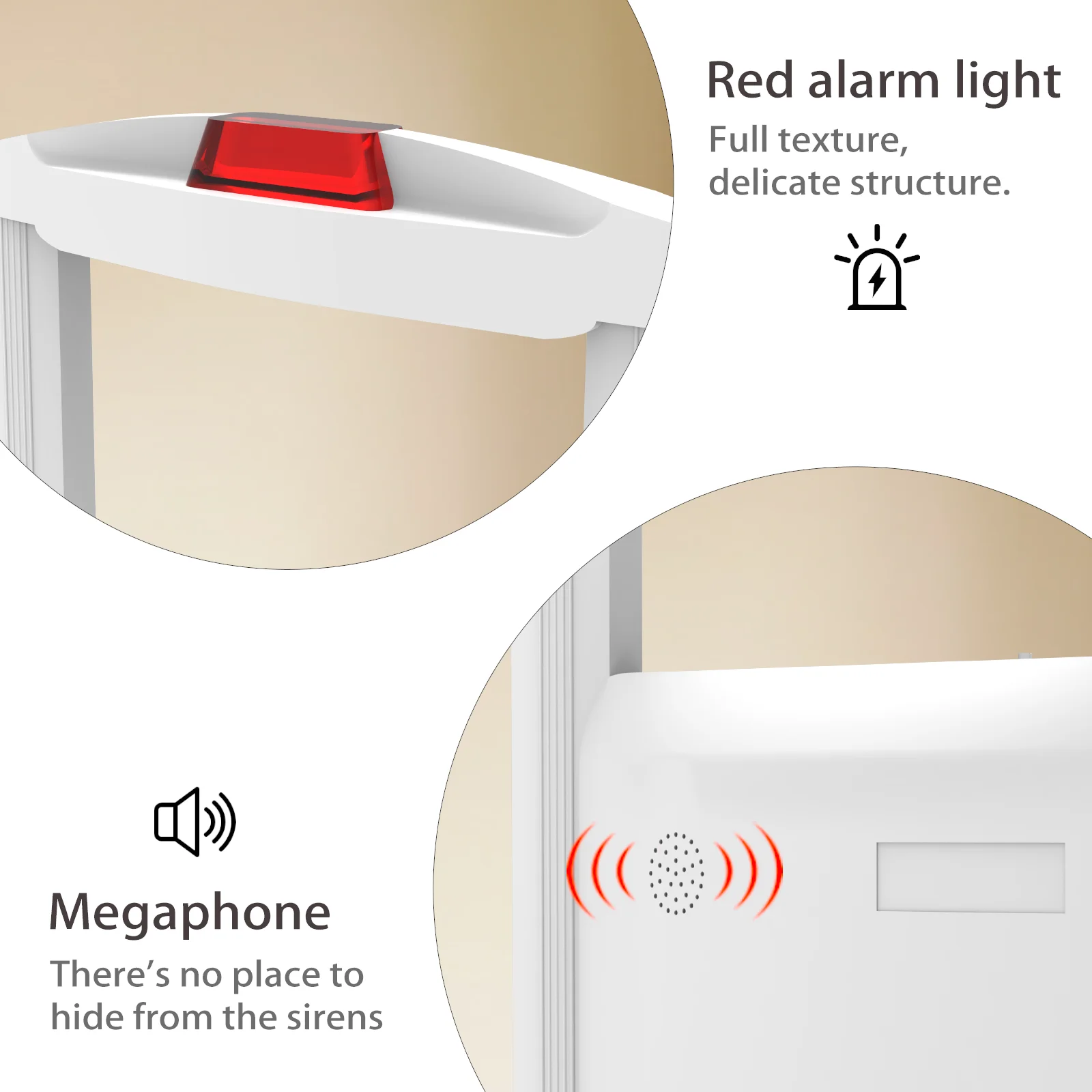 ประตูนิรภัย RF 8.2MHz สำหรับซูเปอร์มาร์เก็ตวัสดุ ABS สีขาวเสียงและไฟเตือนป้องกันการโจรกรรมสำหรับร้านขายเสื้อผ้า