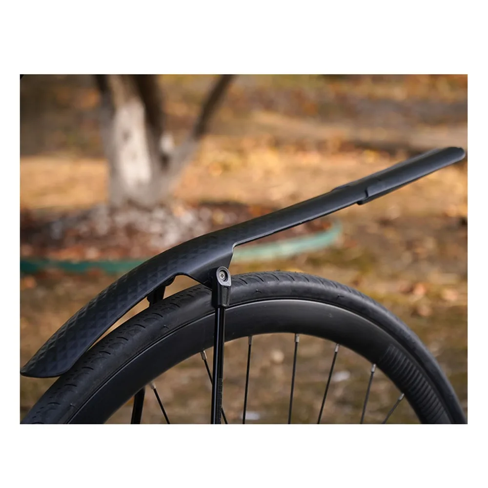 

Front/ Rear Bike Adjustable Quick Release Bike Mud Guard Black PP, Aluminum Alloy Mountain Bike Mud Guard for 700C Bikes