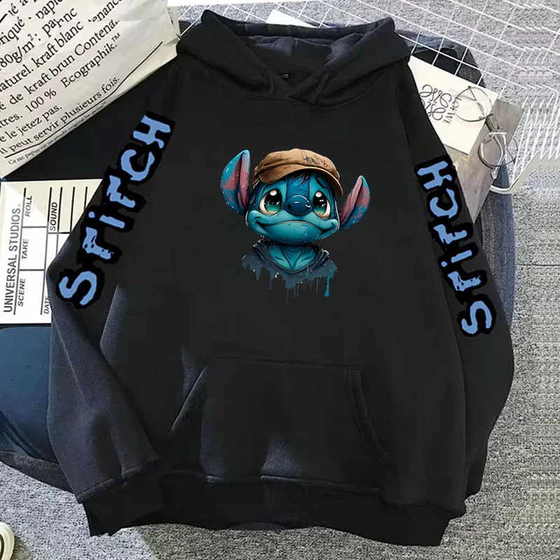 Stitch Disney Hoodie Women\'s Sweatshirts Y2k Clothes Woman Clothing Hoodie Y2k Sweatshirt Kawaii Stitch Cute Long Sleeve Hoodie