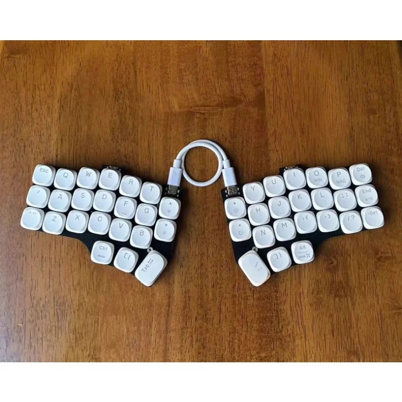 V4a Corne V4 Low Profile Split Keyboard Customized RGB Single-mode Wired Split Mechanical Keyboard Ergonomics for VIAL Keymap