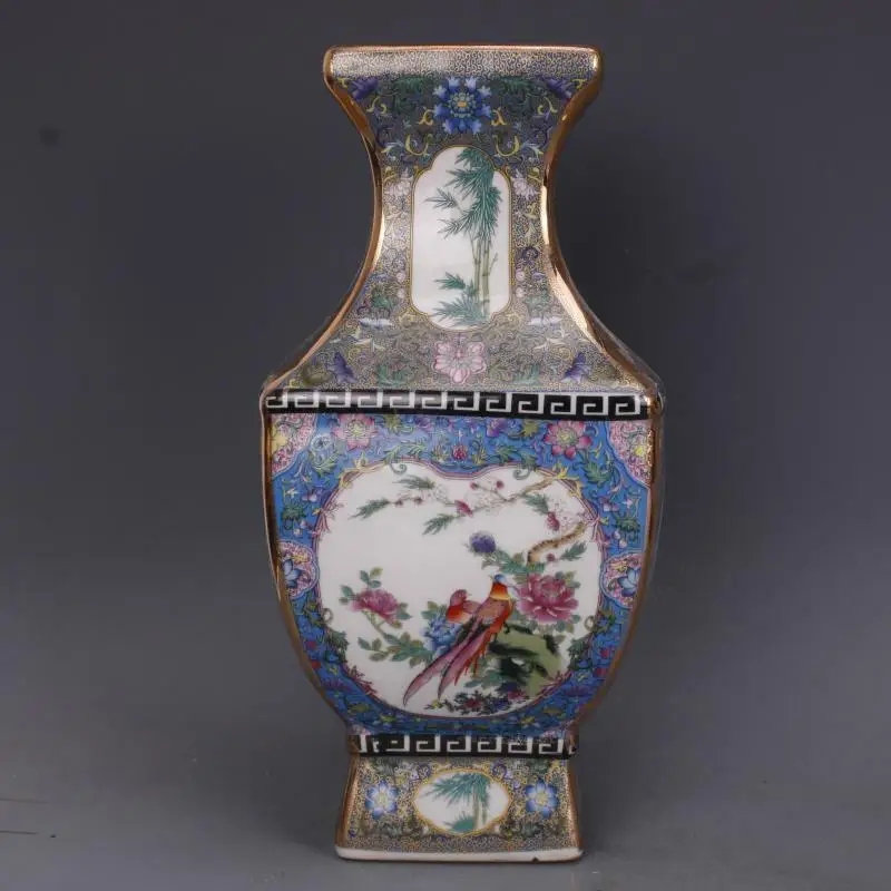 vase-a-six-cotes-en-porcelaine-bonne-couleur-chinoise-pivoine-doree-oiseau-phenix-94-pouces