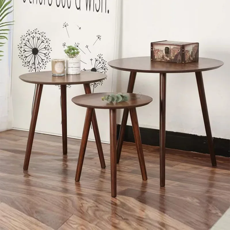 Formwell Nesting Side Table Sofa End Tables Nightstand Bedside Wood Table Small Coffee Table