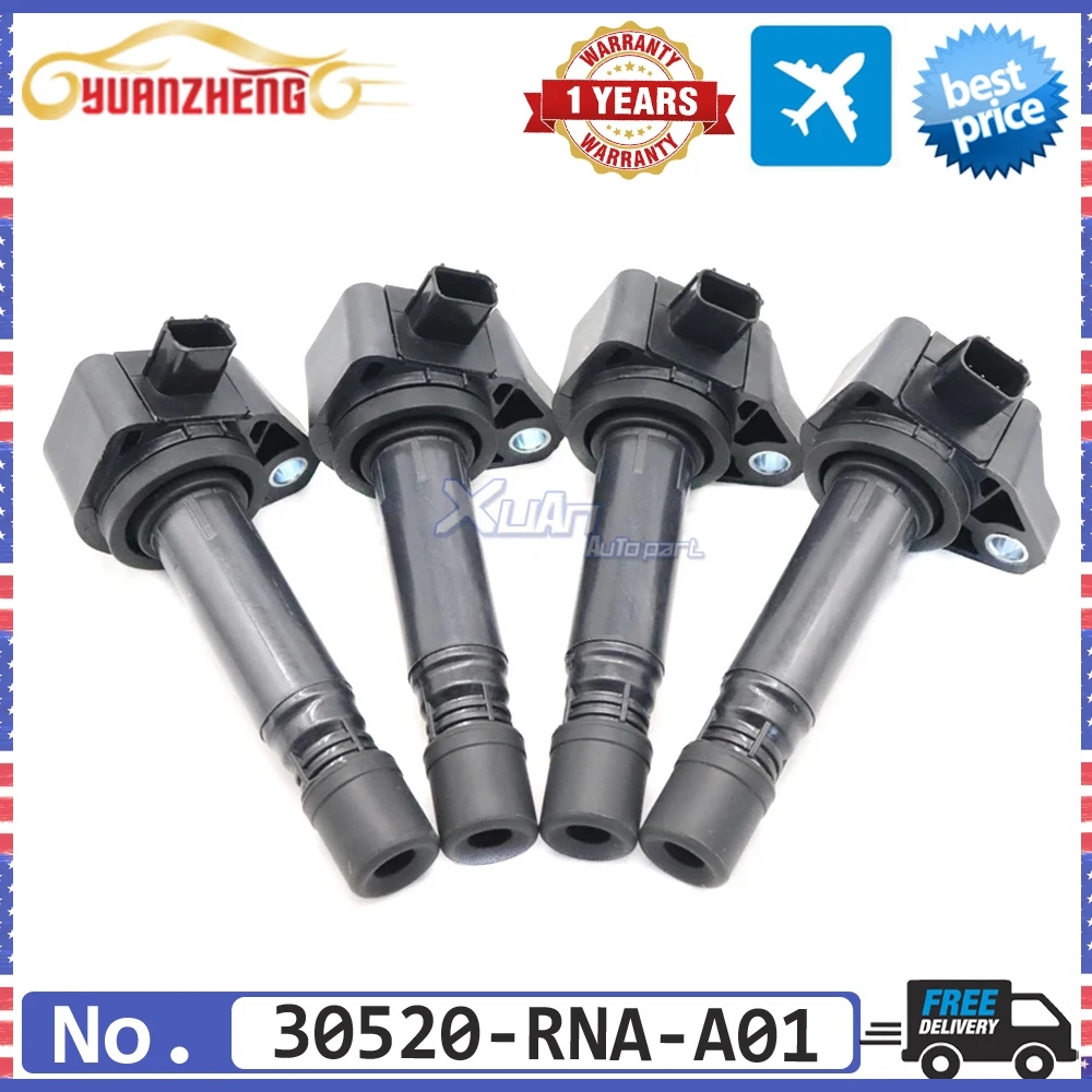 Ignition Coil NEW 30520-RNA-A01 UF582 For Honda Civic 1.8L Accord City CRV 2.0L 2006 2007 2008 2009 2010 2011 099700101 C1580