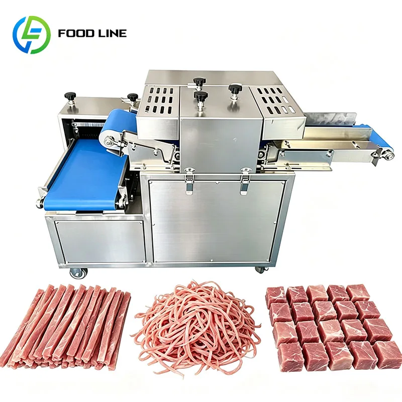 Commercial Cube Cutting Machine Meat Dicer for Potato Carrot Pork Onion and Restaurant Ingredients Customized