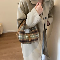 여성용 클래식 패션 다목적 모직 천, 싱글 숄더 보관 가방, 야외 간단한 통근 레저 휴대용 문 백