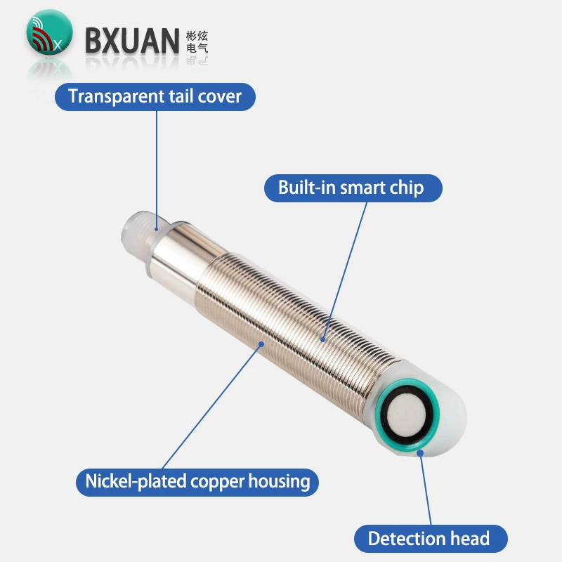 Waterproof Ultrasonic Proximity Sensor with 500mm Detection Distance PNP/NPN Switch 4-20MA/0-10V Analog Quantity