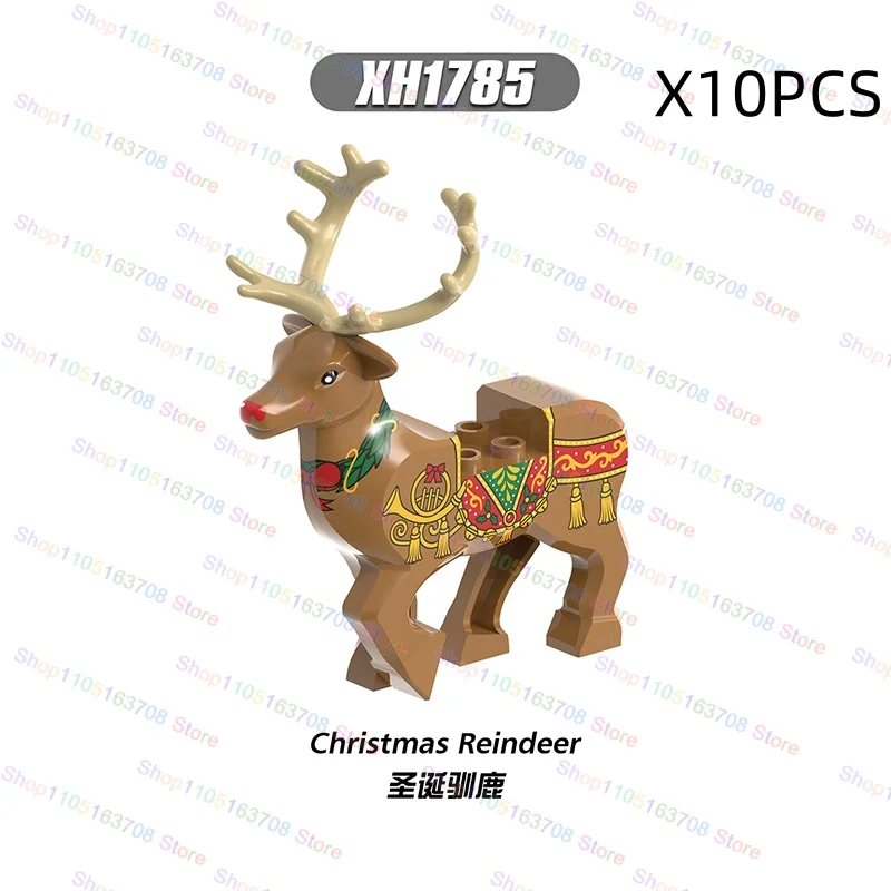 Castello militare medievale Cavalieri Cavalli in legno Lupi Orsi Alce Animali Selle Giocattoli Mini Action Figures Regalo di Halloween