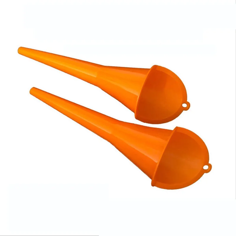 Car Long Stem Funnel Gasoline Oil Fuel Filling Tools Anti-splash Plastic Funnel Refueling Tools Small Diameter Thickened Funnel