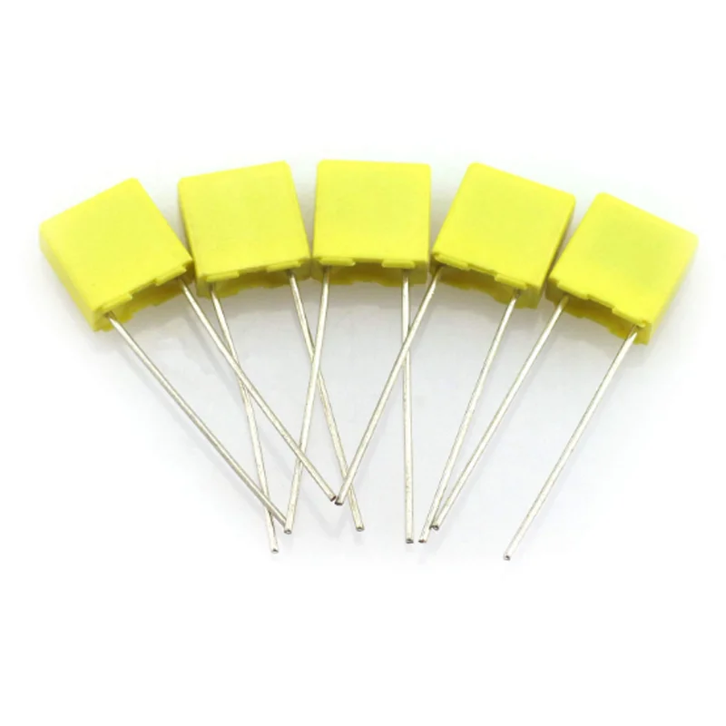 63V 100V 250V 400V 630V Polypropylene Safety Plastic Film 102J 103J 104J 474 100J 105J 1/10/100nF 0.1uF 1UF Correction Capacitor