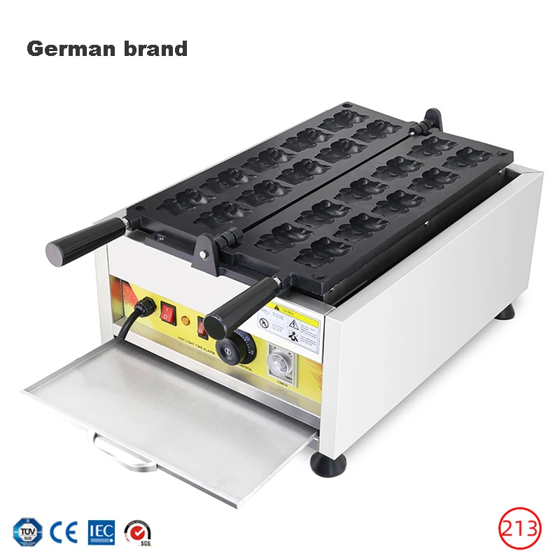 10 Hole Cartoon Cat Waffle Cake Machine Non-stick Coating Bakeware Commercial Snack Machine 110V