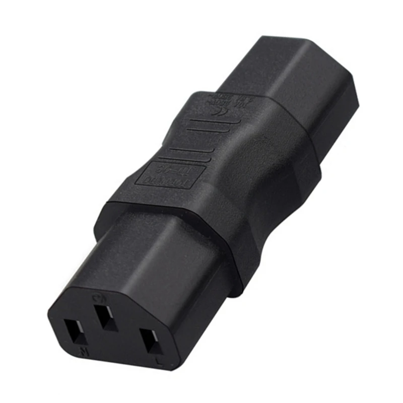 PVC Power Extension Socket, C13 Female to Female 3-Hole Female Adapter