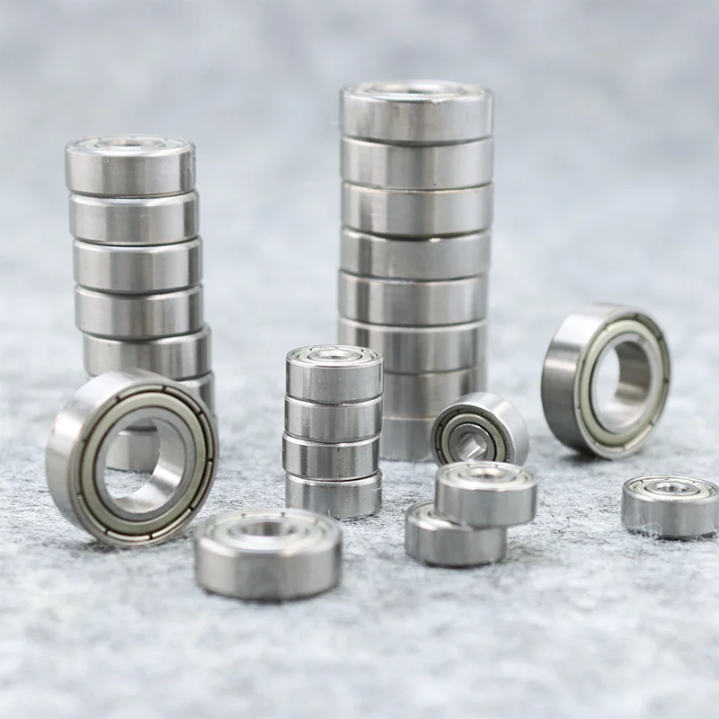 Miniature Ball Bearing 4x7x2.5 4x10x4 5x9x3 5x10x4 5x11x4 6x12x4 608ZZ Roller RC Car Bike Skate Skateboard Wheel Small Bearings