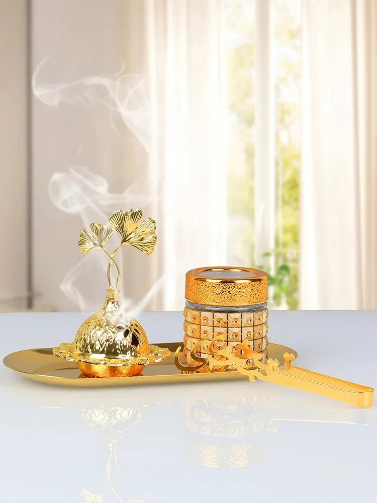 موقد إبداعي للعلاج بالروائح في الشرق الأوسط ، حديد ومعدن ، تنقية هواء داخلي ، غرفة نوم منزلية ، مجموعة