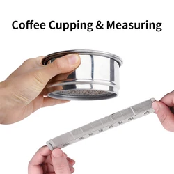 watchget Ground Coffee Cupping Sifter Stainless Steel Precision Measuring Tool for Coffee Grind Size Professional
