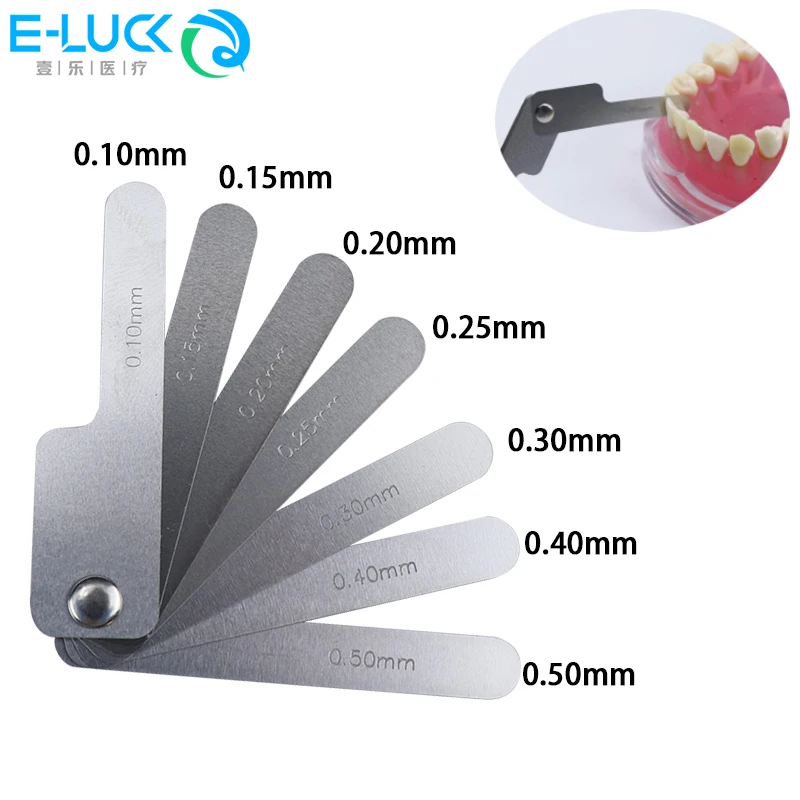 

Dental Interproximal Measuring Ruler Tooth Gauge Ruler Stainless Steel IPR System for Precise Tooth Gap Orthodontic Treatment