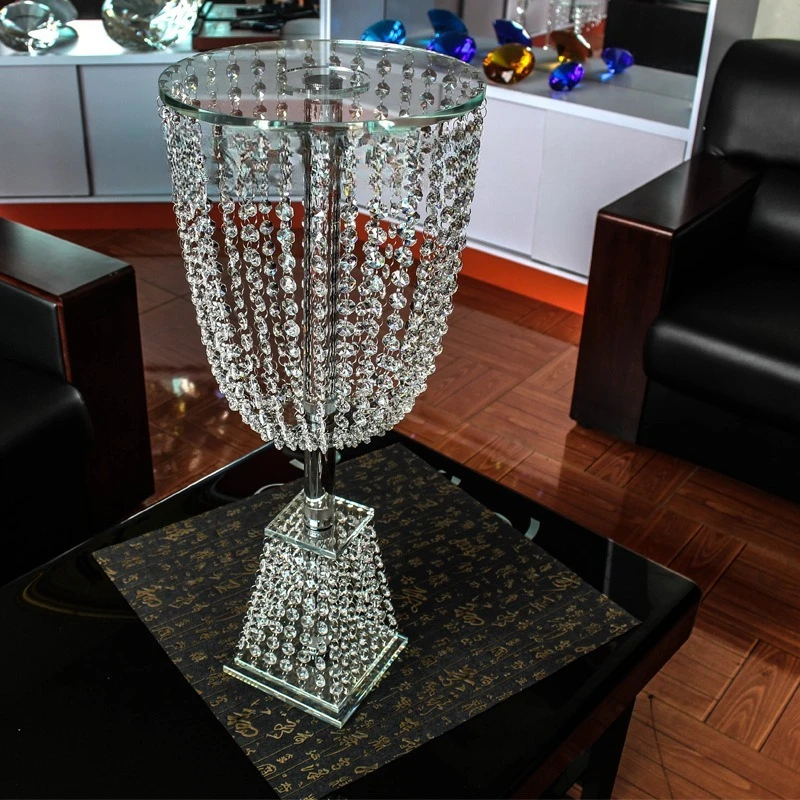 

European creative crystal two layers, fruit plate cake plate, snack plate, shelf