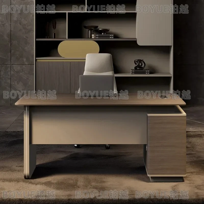 for Boss Table Minimalist Office Desk and Chair Combination Light Luxury High End Single Seat Computer Desk Supervisor Desk