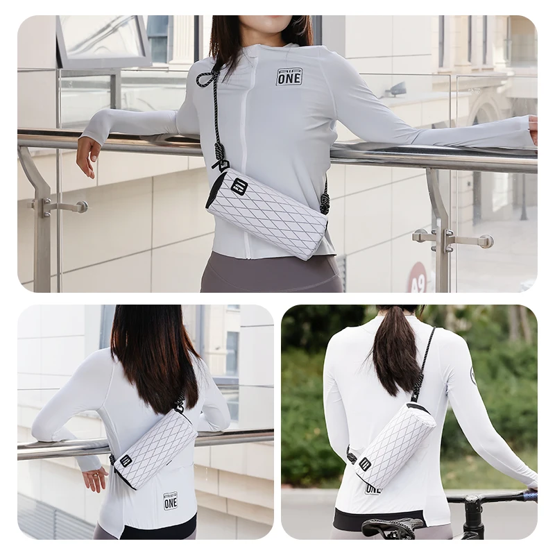 ESLNF Bolsa de manillar para bicicleta de carretera y bicicleta de montaña Bolsa de bicicleta de gran capacidad Bolso de hombro multifuncional de moda