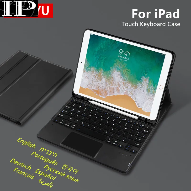 

Black TrackPad Keyboard Case For iPad 10.2 Inch 9th 8th 7th Generation 10th Air9.7 6th Pro11 3rd 4ht 5th 10.5 Magic Smart Cover