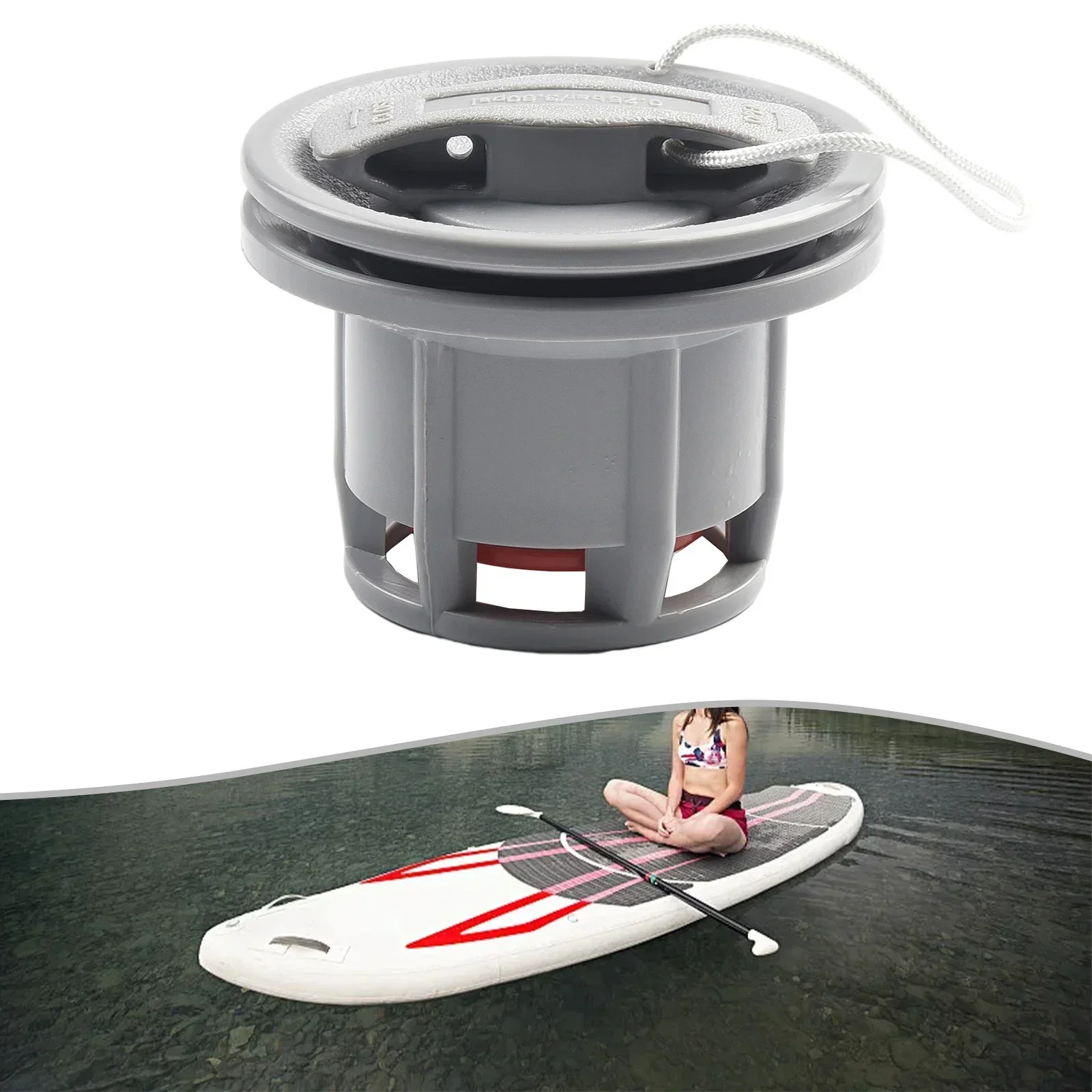 

8 Holes Inflatable Boat Air Valve Cap Boat River Rafts Dinghy Kayaks Canoe Accessories Double Seal Leak Protection Adapter PVC
