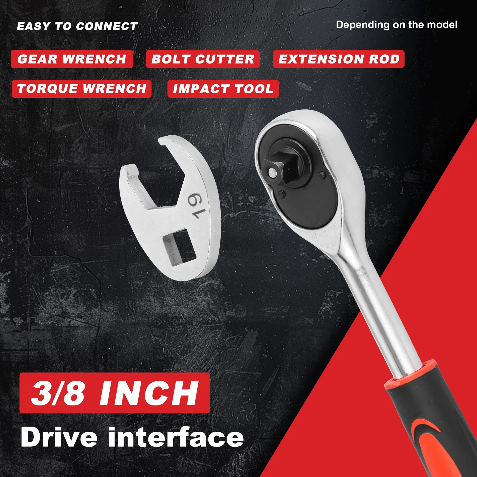 11Pcs Crowfoot Wrench Set 3/8Inch Drive Crowfoot Wrench 10 To 22mm Flare Nut Wrench Set for Torque Wrench Keys Set Multitool