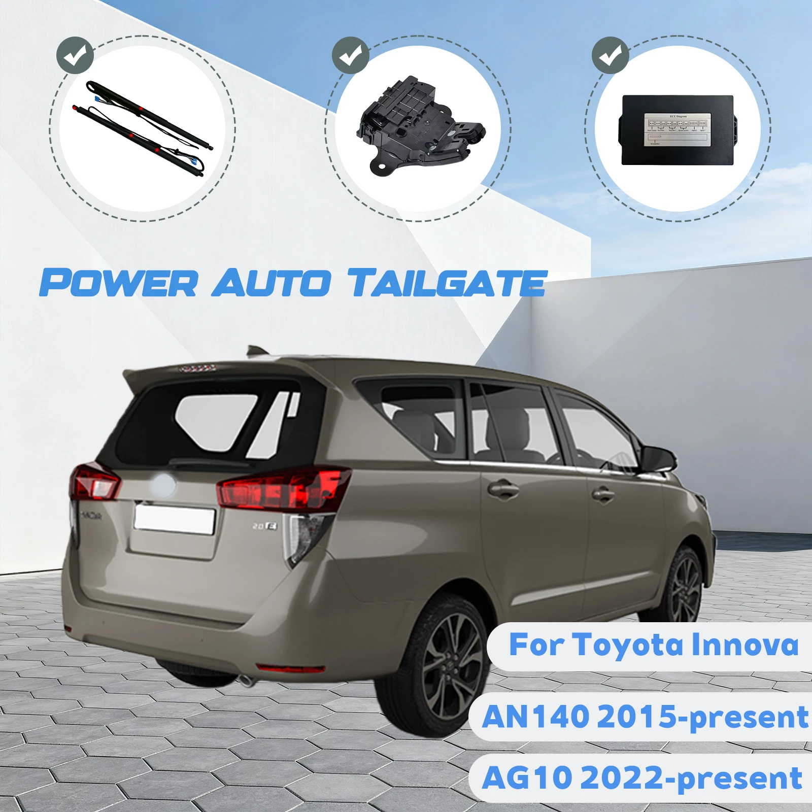 For Toyota Innova AN140 AG10 2015-present Car Automatic Lifting kit Opening Trunk Intelligent Electric Tail Gate Lift Tailgate