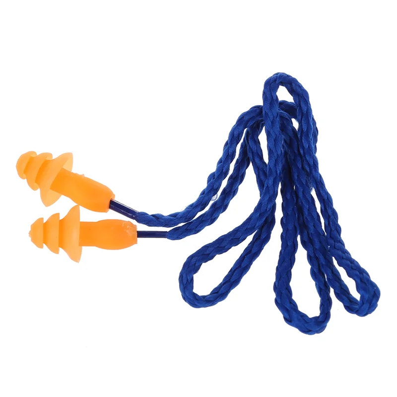 10 أزواج من سدادات الأذن المصنوعة من السيليكون الناعم على شكل شجرة ناعمة لحماية السمع-T34C