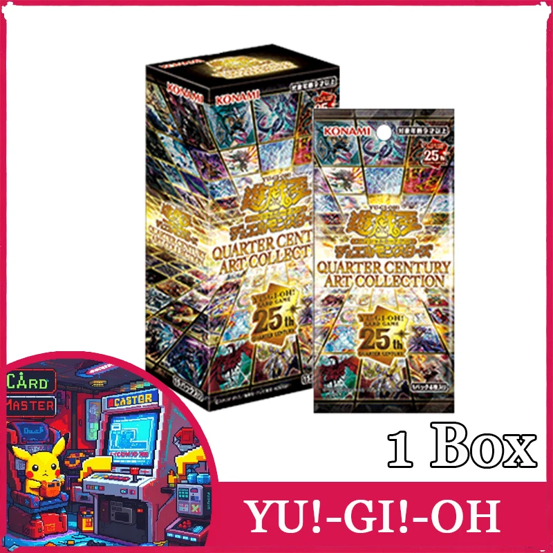 يو جي أوه! صندوق هدايا qcac Quarter Century إصدار محدود من الجزء الذهبي النسخة اليابانية Yu-Gi-Oh! علبة هدية