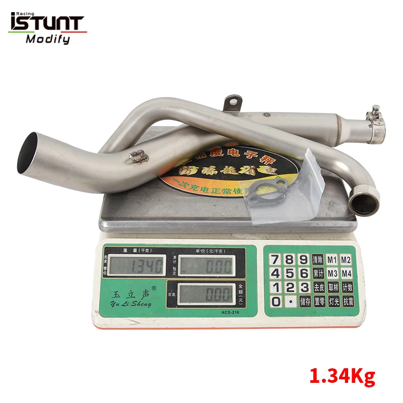For Zontes ZT125 U1 G1 Z1 Z2 2021 2022 Motorcycle Exhaust Escape Moto Full System Modified Front Link Pipe 51mm