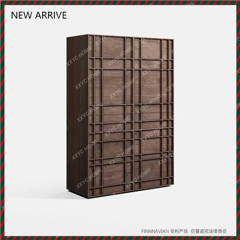 XZ   walnut locker, modern and simple, porch dining side tea cabinet
