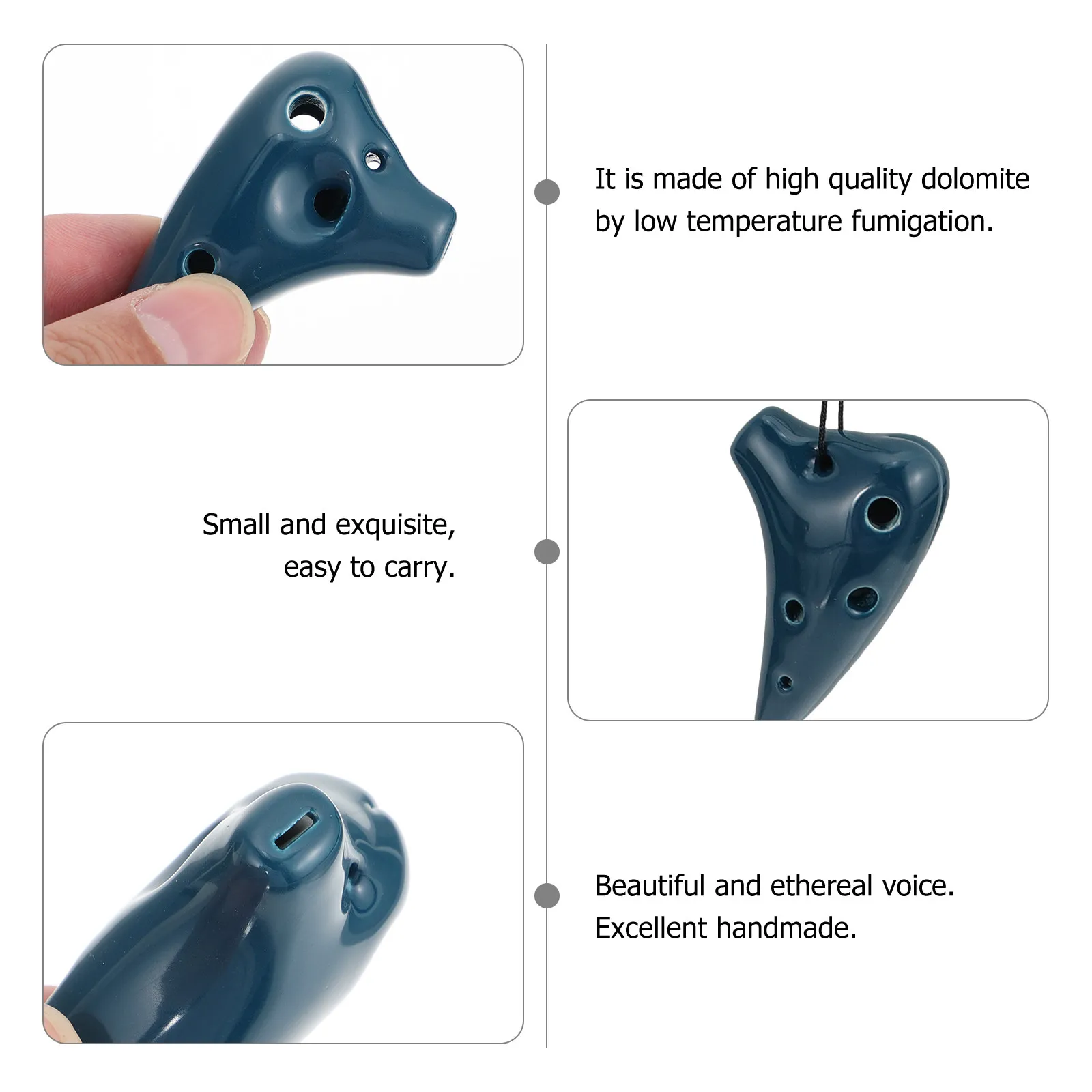 

Доломитовая окарина с 6 отверстиями: мини-портативная флейта для начинающих, студентов и любителей музыки – инструмент для легкого освоения с захватывающим звучанием