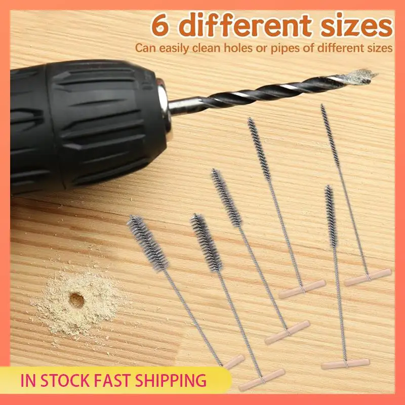 

AA05 Hole Cleaning Brush Set 8/12/16/20/25/30Mm Drill Hole Brushes For Hammer Drills In Stainless Steel Material