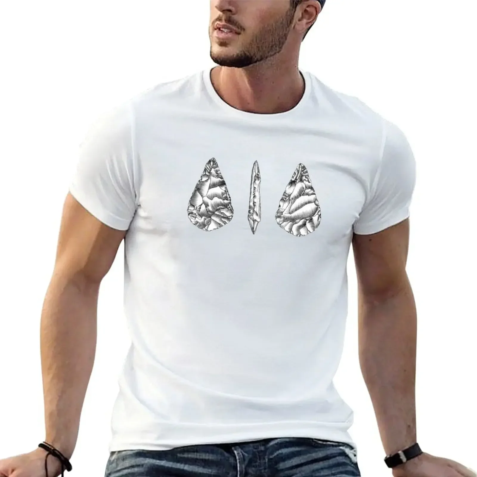 Archeology Lithic T-Shirt anime boys animal print mens white t shirts