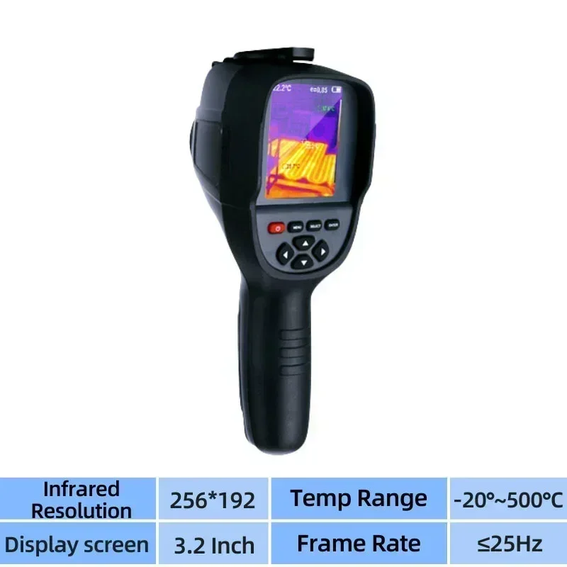 HT-18 Plus Thermal Imaging Camera for Water Pipe Leak PCB Test 256*192 Handheld Thermal Imaging Cameras Hti