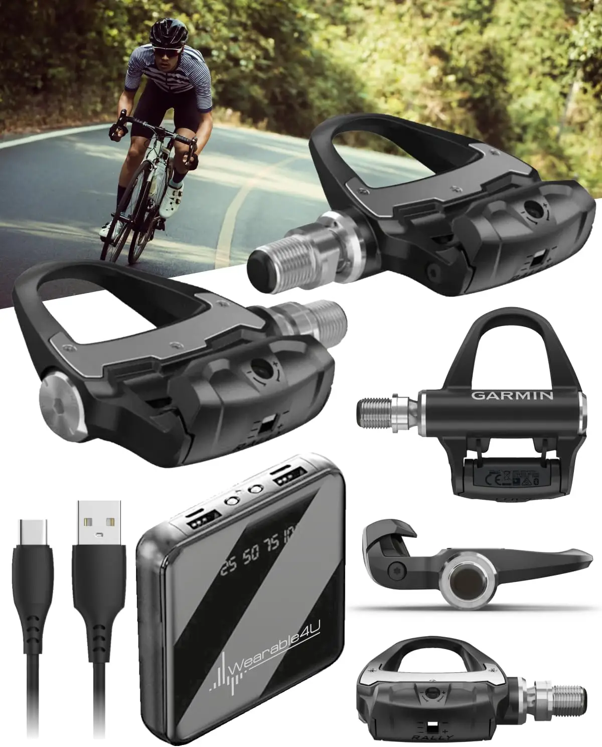 

Cadence Measurement, Сompatible with Shimano, Easy Installation, Upgradeable to Dual-Sensing w/Wearable4U PBank Bundle