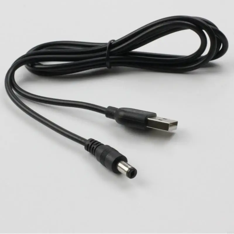 User Friendly USB to DC5521 Power Cable USB Male to 5.5mmx2.1mm Male for LED Lamp Home Security Cameras Fan & Gadgets