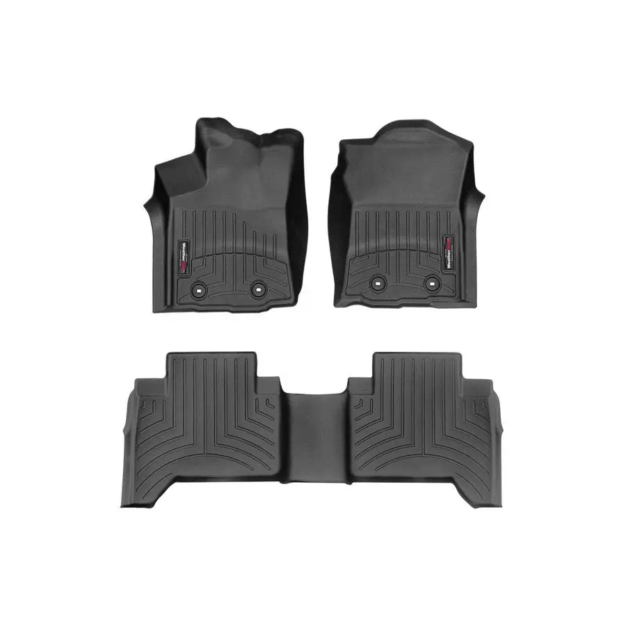 

Custom Fit FloorLiners for Toyota Tacoma 1st amp 2nd Row 4412991448722, Black