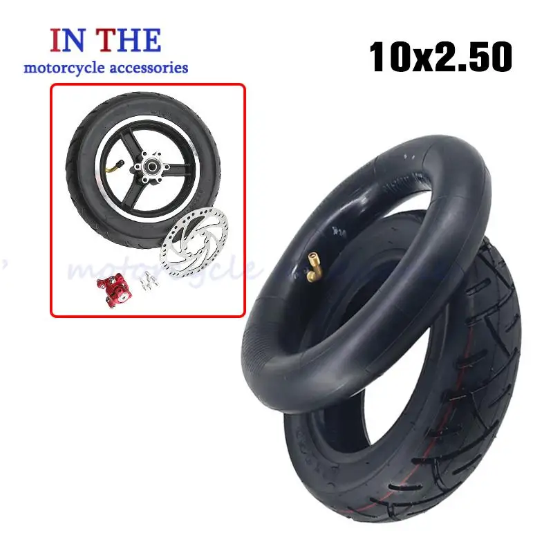 

Шины и колеса 10X2,50 подходят для скутеров, скутеров, дисковых тормозов и замены ступиц колес.