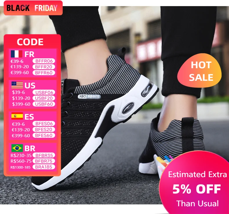 Tênis De Corrida Sapatos Respiráveis para Homens Almofada Homens Sneakers Malha Leve Anti-slip Desgaste-able Designer de Tênis Homens Sapatos