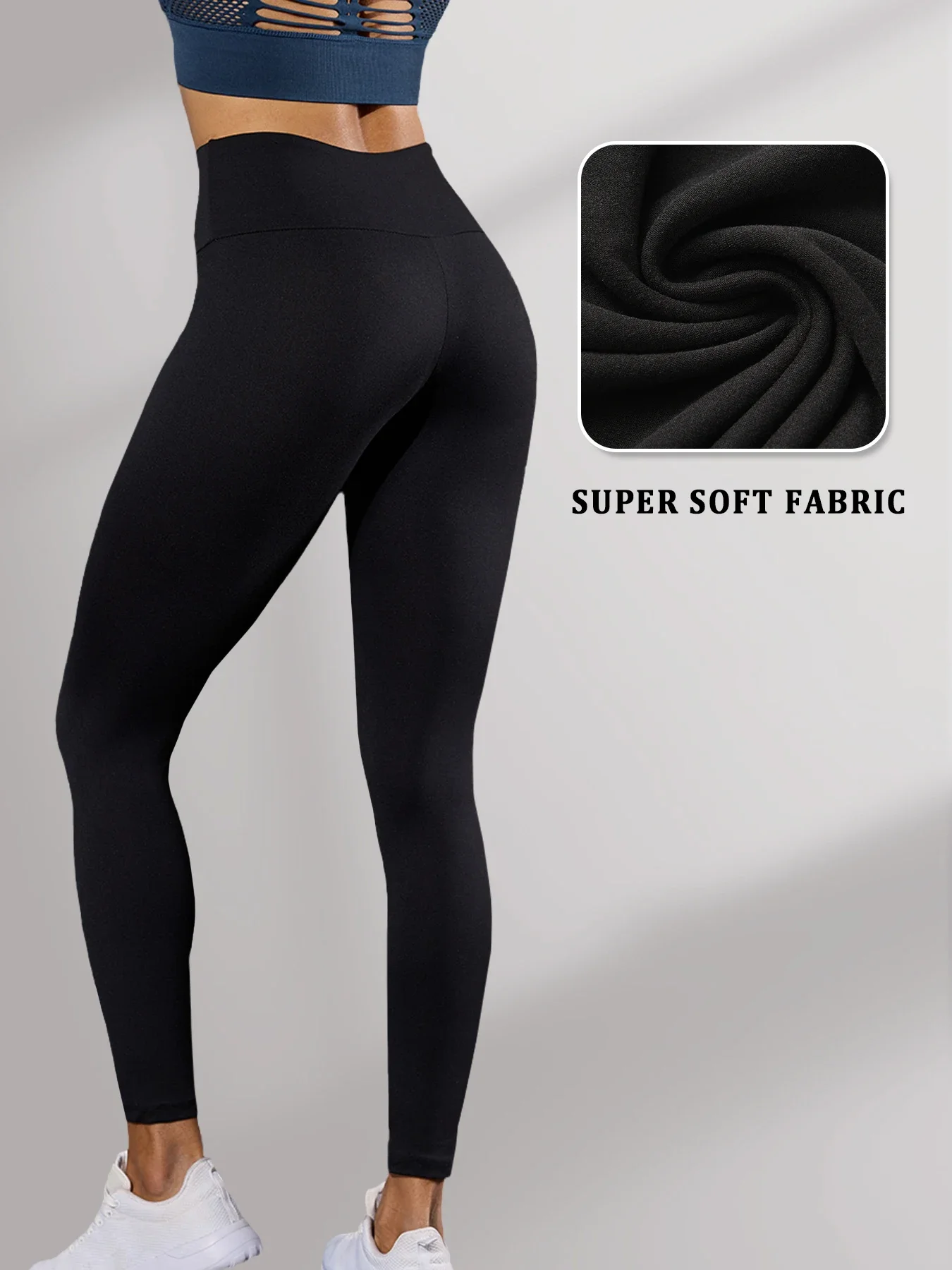 Leggings super macias femininas de alta elasticidade, sem transparência, treino, yoga, corrida, atlético, push up, academia, leggings longas de fitness
