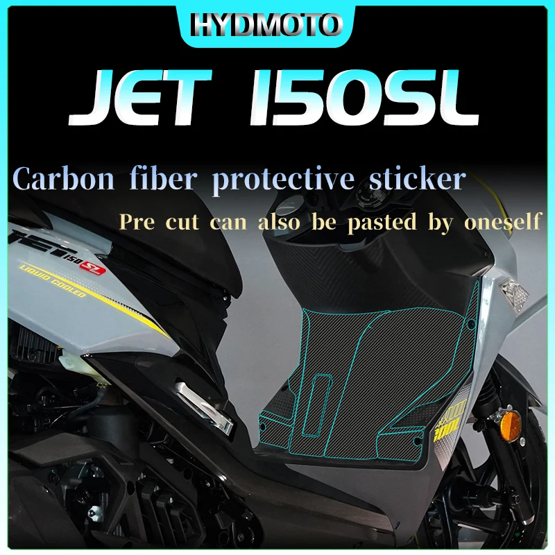 For SYM  JET 150SL sticker carbon fiber protective sticker body film sticker waterproof modification accessories