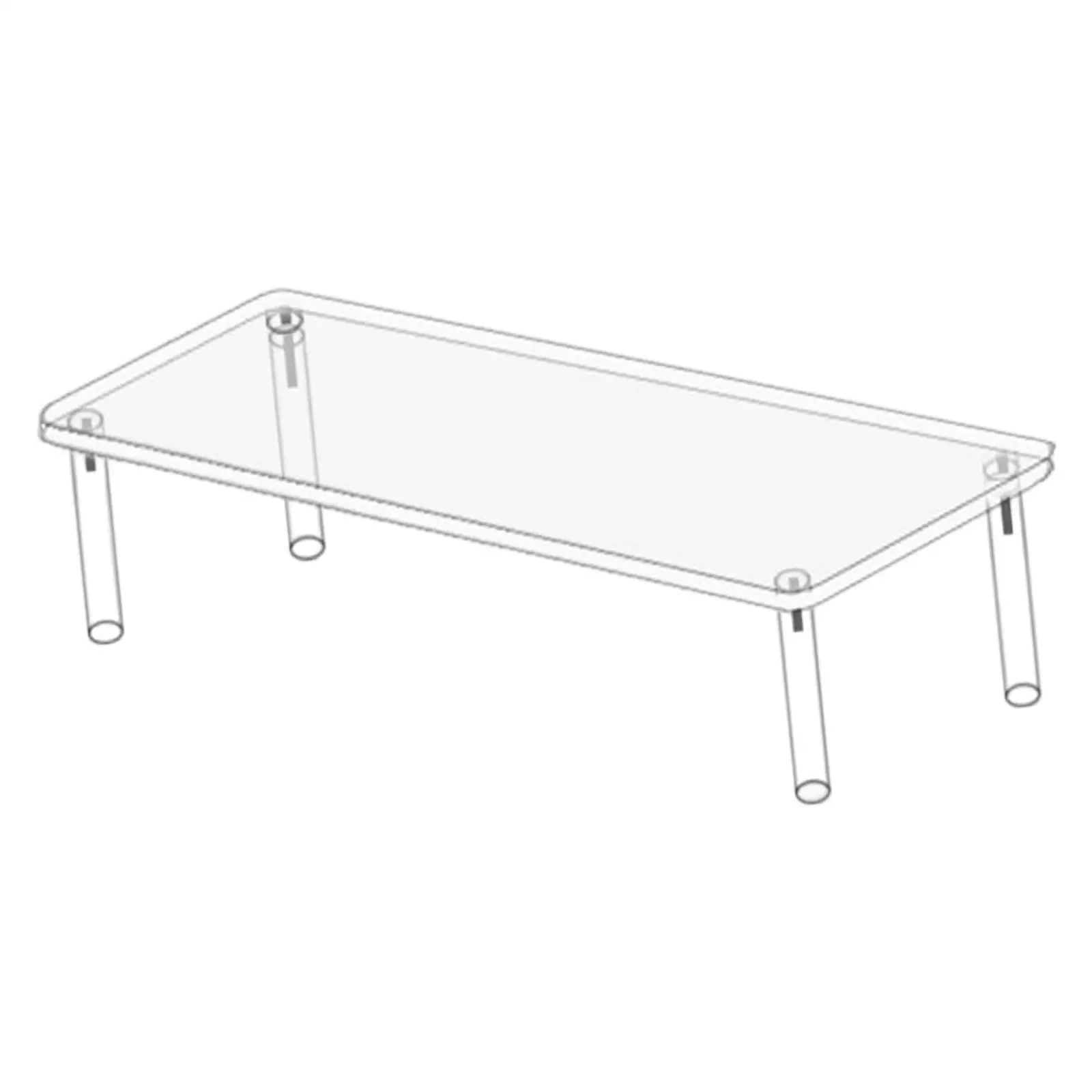 Acrylic Display Stand Perfume Stand, Decorative, Clear, Display Riser Rack Figure Toy Organizer for Cosmetics Small Figures Toys