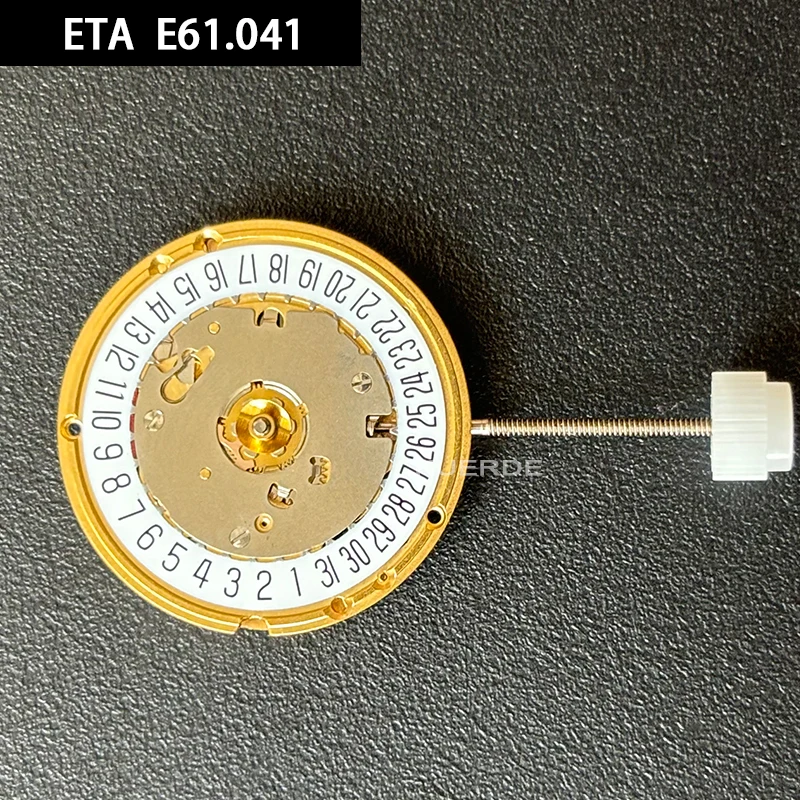 

New ETA E61.041 Quartz Movement Replaces The 256.041 Movement Two-Hand E61041 High Accuracy Movement 3 O'clock Calendar