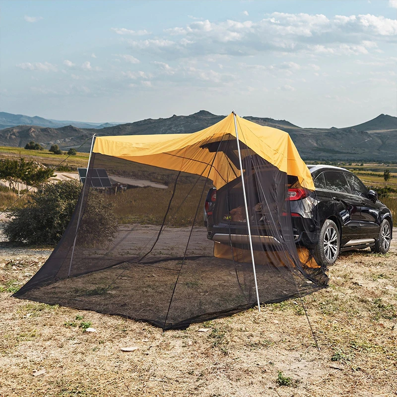 Outdoor Camping Suv Tailgate Awning Mosquitos Net Tent For Car Rear